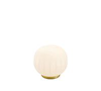 Luceplan Lampe de table Lita ø18 cm. socle en laiton