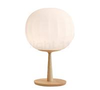 Luceplan Lita Lampe de table avec tige bois de frêne/blanc opale , fin de série