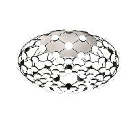 Luceplan Mesh Plafonnier Ø72 Noir