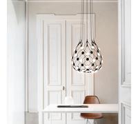 LUCEPLAN lampe à suspension MESH Ø 80 cm (Câbles de 5 mètres - acier et polycarbonate)