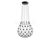 LUCEPLAN lampe à suspension MESH Ø 80 cm (Câbles de 2 mètres - acier et polycarbonate)