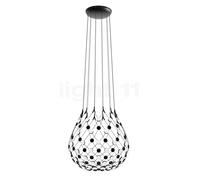 LUCEPLAN lampe à suspension MESH Ø 80 cm (Câbles de 4 mètres - acier et polycarbonate)