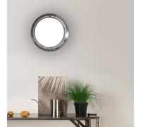 LUCEPLAN lampe au plafond plafonnier ou lampe murale applique METROPOLI D20 LED (Ø 17 cm - Aluminium poli et polycarbonate)