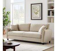 Lucerne canapé droit en tissu 4 places beige