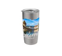 Lucerne Suisse Souvenir Lucerne Gobelet isotherme en acier inoxydable double paroi