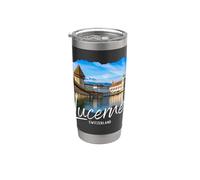 Lucerne Suisse Souvenir Lucerne Gobelet isotherme en acier inoxydable double paroi