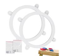 Luces de anillo LED para Cornhole, kit iluminado | Juego des lucees LEDs paras tablero Corn hole, anilo impermeable, alimentado por batería, ideal parra juegos al aire libre, césped,eventos nocturnos