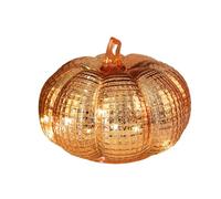 Luces De Calabaza | Lámpara Interior Con Temporizador | Ornamento De Calabaza De Vidrio Con Batería LED La Cocina En Casa Falling Otoño De Acción De Gracias Centro De Mesa De Halloween Rús