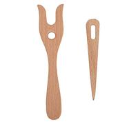 lucet lucette Fourchette à Tricoter En Bois Naturel, Tresseur à la main pour enfants DIY Bracelet à tricoter Collier, Grand Oeil Aiguille Lucet Fourche Outils de Tissage pour la fabrication de cordes