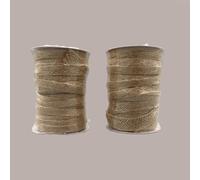 LUCGEL Lot de 2 rubans de jute naturels 10 mm x 25 m