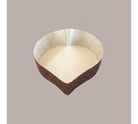 Lucgel Moule en forme de cuisson en papier four jetable en forme de cœur de 400 g 174 x 175 H45 mm - 10 pièces -