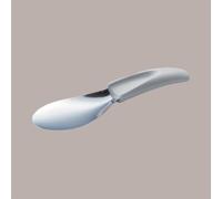 Lucgel Spatule pour carapine crème glacée en acier avec poignée ergonomique blanc 20 cm