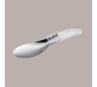 Lucgel Spatule pour carapine crème glacée en acier avec poignée ergonomique transparente 20 cm