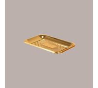 Lucgel Srl 50 pcs Porte-pâtes Kadò Doré Alcas Taille 6 Grand 345 x 253 H 24 mm (sans couvercle) Golden Paste Holder