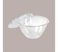 Lucgel Srl 50 pcs Saladier Fond + Couvercle en PLA biodégradable 950 ml Transparent pour plats à emporter