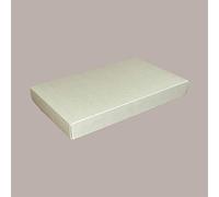 Lucgel Srl Boîte de 10 chocolats en carton en papier havane + insert en or ECOLIFE 130x270H30 pour pâtisserie à emporter