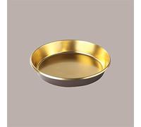 Lucgel Srl Lot de 10 plateaux en or marron pour gâteaux Charlotte Tiramisu Babà Profitterol 24 cm