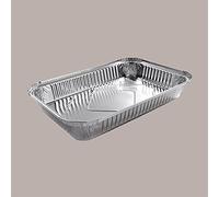 Lucgel Srl Lot de 50 boîtes rectangulaires en aluminium 6 portions R2L 318 x 214 x 39 cm