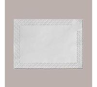 Lucgel Srl Lot de 50 napperons en papier anti-graisse rectangulaire 350 x 450 cm