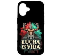 Lucha ES Vida Luchador Mexican Luchador Wrestling Spirit Coque pour iPhone 16