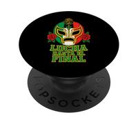 Lucha Hasta El Final Lucha Libre Masque Mexicain Luchador Fan PopSockets PopGrip Adhésif