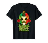 Lucha Hasta El Final Lucha Libre Masque Mexicain Luchador Fan T-Shirt