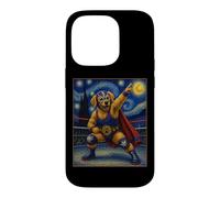 Lucha Libre Golden Retriever, Lutte Mexicaine, LuchadoreDog Coque pour iPhone 14 Pro