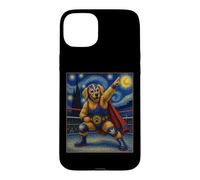 Lucha Libre Golden Retriever, Lutte Mexicaine, LuchadoreDog Coque pour iPhone 15 Plus