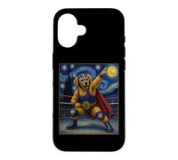 Lucha Libre Golden Retriever, Lutte Mexicaine, LuchadoreDog Coque pour iPhone 16