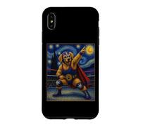 Lucha Libre Golden Retriever, Lutte Mexicaine, LuchadoreDog Coque pour iPhone XS Max