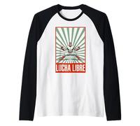 Lucha Libre Luchador Lutteur Mexicain masqué rétro Manche Raglan