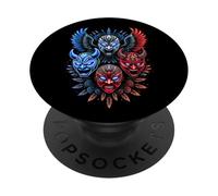Lucha Libre Masque Mexicain Luchador étoiles PopSockets PopGrip Adhésif