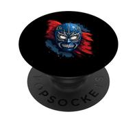 Lucha Libre Masque Mexicain Luchador étoiles PopSockets PopGrip Adhésif
