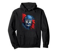 Lucha Libre Masque Mexicain Luchador étoiles Sweat à Capuche