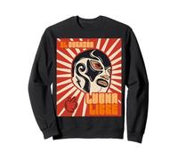 Lucha Libre Mexique Lutte El Goron Luchador Retro Sunburs Sweatshirt