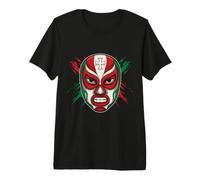 Lucha Masque Mexique Indépendance Squelette Lutteur Mexicain T-Shirt Haut de Gamme