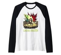 Lucha Nación Lutte Mexicaine Luchador Manche Raglan