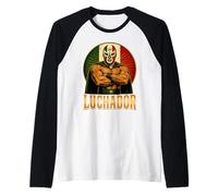 Luchador Lucha Libre Masque de Lutte Mexicaine Cool Manche Raglan