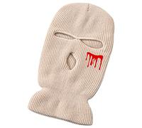 luchike Cagoule de ski à 3 trous pour Halloween, plaie sanglante, masque de ski, masque thermique d'hiver pour ski, cyclisme, escalade, Abricot, M/L