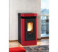 Lucia 12kW Poêle à granulés bordeaux