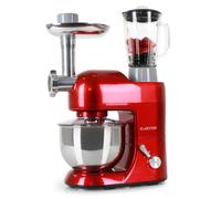 Lucia 1800W 5L Robot de Cuisine Avec Hachoir Rouge