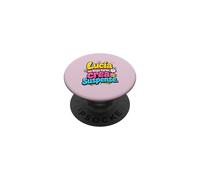 Lucía no llega tarde, Crea Suspense Humor Frase Divertida PopSockets PopGrip Adhésif