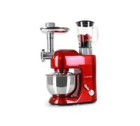 Klarstein Robot Patissier Multifonctions, Batteur sur Socle, Bol 5L, Robot Cuisine 1800W, Blender 1.5L, Robot Multifonction Petrin Boulangerie, Hachoir à Viande, Batteur Electrique Cuisine