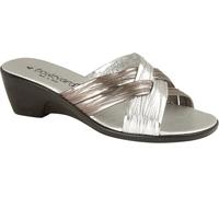Lucia Sandale / mule à talon pour femme DF217 (38 EUR) (étain/argent)
