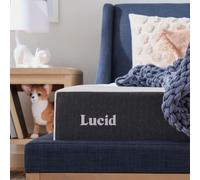 LUCID Matelas mémoire de forme - 20 cm epaisseur, Souple - Infusé de gel rafraîchissant & Charbon de bambou, Oeko-Tex, 140x200 cm, 2 personnes