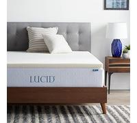 LUCID Surmatelas Traditionnel en Mousse de 5,1 cm - Hypoallergénique - Ventilé - Soutien Conforme - Lit Double