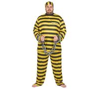 LUCIDA Déguisement grande taille prisonnier jaune adulte