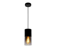 Lucide 74410/01/65 Suspension, Verre, 60 W, Noir, Fumé