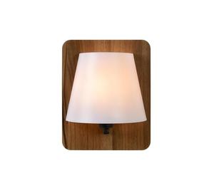 Lucide 77281/01/70 Idaho Applique Murale, E14, 15 W, Bois, Opalin, 12,5 x 12,5 x 25 cm