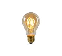 LUCIDE A60 - Ampoule filament - Ø 6 cm - LED Dim. - E27-1x4,9W 2200K - Ambre